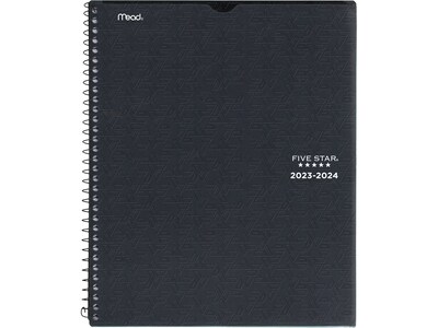 2023-2024 Five Star 8.5 x 11 Academic Weekly & Monthly Student Planner, Assorted Colors, Each (CAW