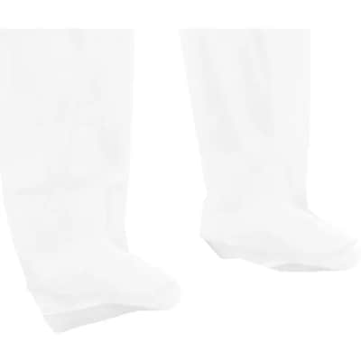 Global Industrial Disposable Microporous Coverall Elastic Hood & Boots White XL 25/Case (708191XL)