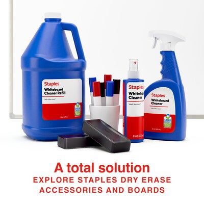 Staples Whiteboard Cleaner, 8 oz., 12/Pack (ST63631)