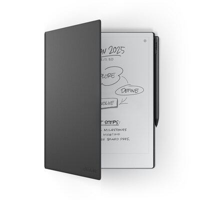 reMarkable Premium Leather 10.3 Book Folio for reMarkable 2, Black (RM312)