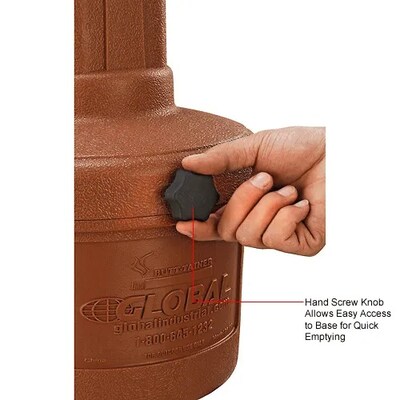 Global Industrial Outdoor Ashtray, 1-1/2 Gallon, Terracotta (261391RG)
