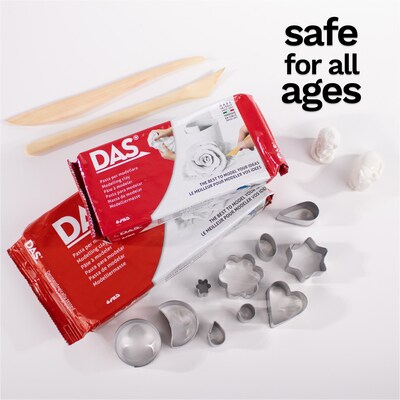DAS Modeling Clay Air Hardening, White, 1.1lb, 3/Bundle (DASF387000-3)