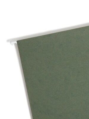 Smead Box Bottom Hanging File Folders, 1" Expansion, Letter Size, Standard Green, 25/Box (64239)