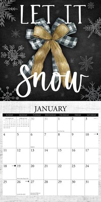 2026 Willow Creek American Farmhouse 12" x 12" Monthly Wall Calendar (49815)