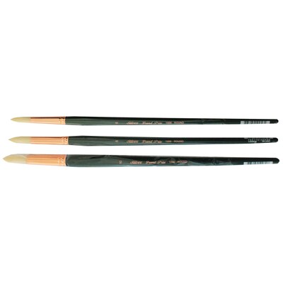 Silver Brush Natural Hog Bristle, Round Brush, 3/Pack (SLVGP1068)