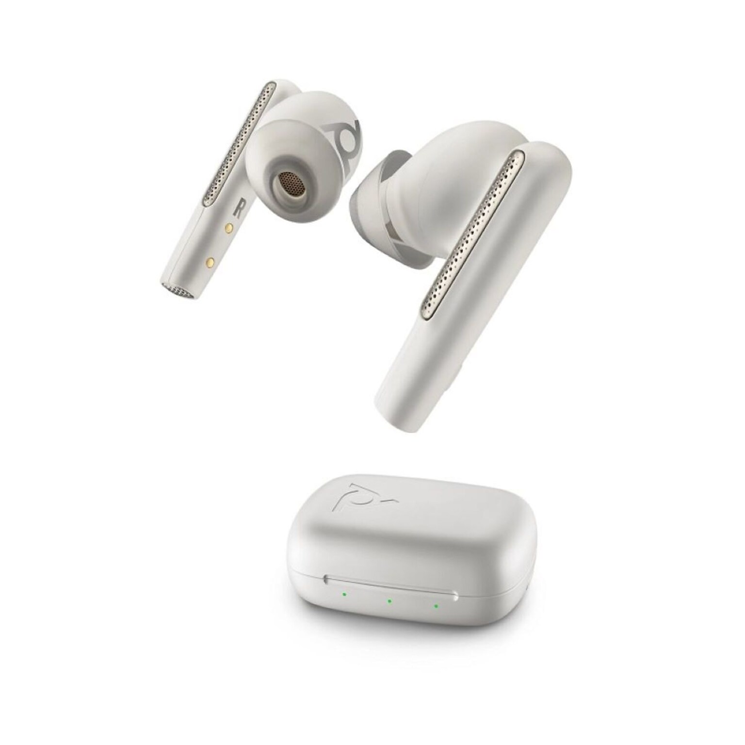 Plantronics Voyager Free 60 UC Wireless Noise Canceling Bluetooth Earbuds, USB-C, UC Certified, White Sand  (7Y8L4AA)