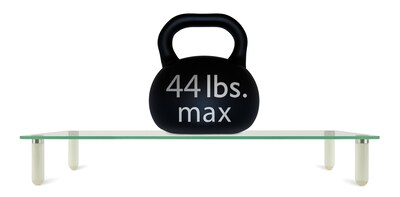 Mount-It! Glass Monitor Riser, 22" Wide, Clear (MI-7263)