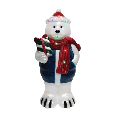 Fraser Hill Farm 30” Polar Bear Christmas Blow Mold (FFBM-1PLB-MLT)