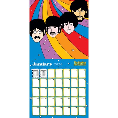 2026 TF Publishing Yellow Submarine 12 x 12 Monthly Wall Calendar (26-1113)