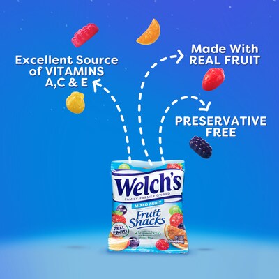 Welch's Gluten Free Mixed Fruit Snacks Gummies, 0.8 oz., 66/Box (PIM68868)