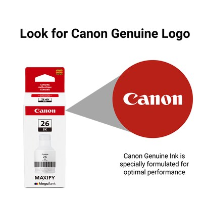 Canon GI-26 Black High Yield Ink Cartridge Refill (4409C001)