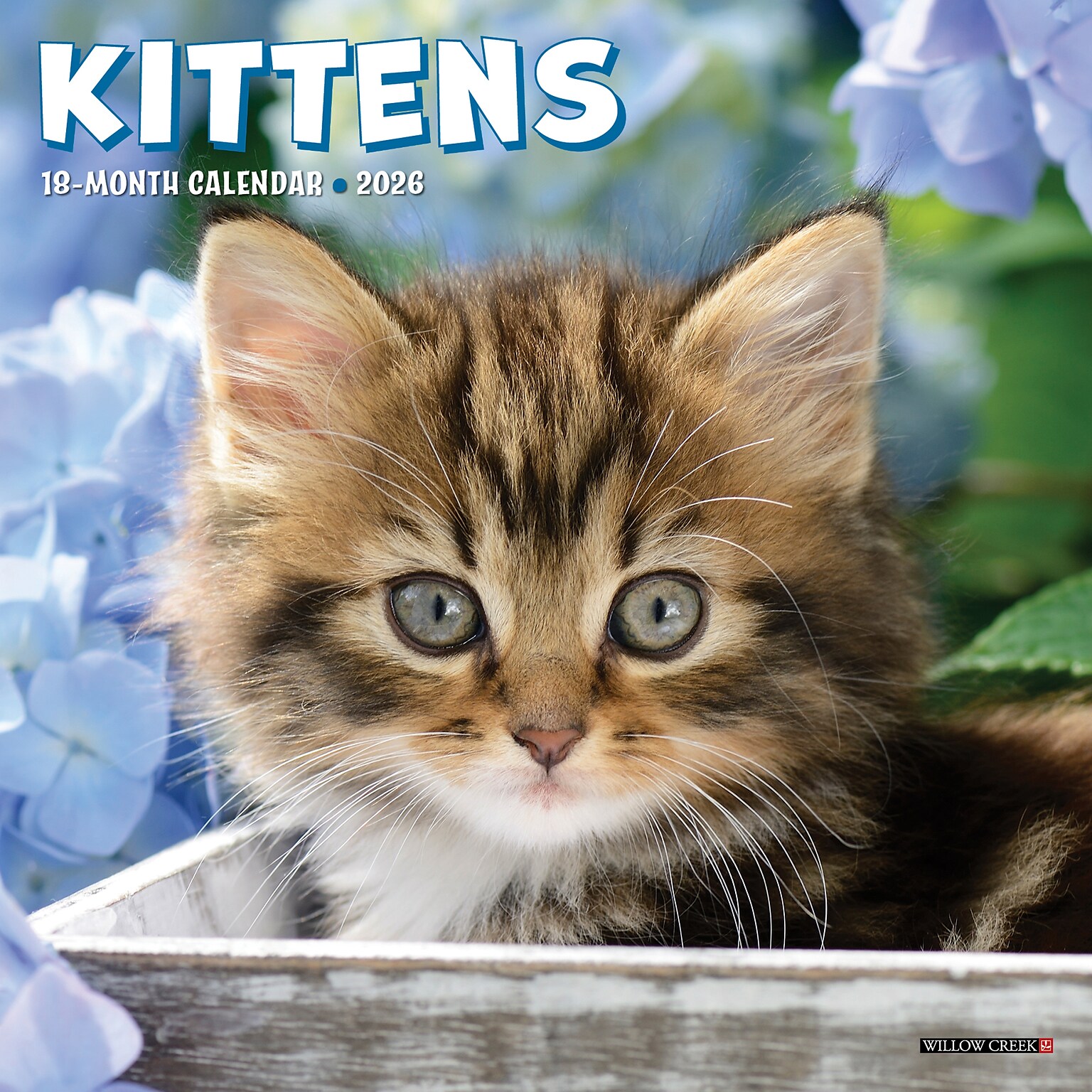 2026 Willow Creek Kittens 7 x 7 Monthly Wall Calendar (53638)