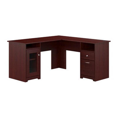 Bush Furniture Cabot L Shaped Desk, Harvest Cherry (WC31430K)