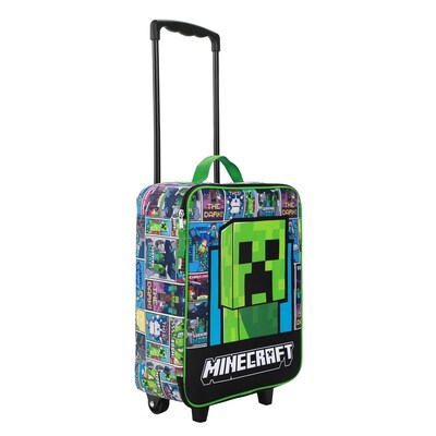 Bioworld 4-Piece Minecraft Carry-On Luggage Set with Wheels, TSA Checkpoint Friendly, Multicolored (LRY6U4EMNCPP00)