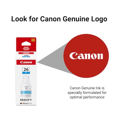 Canon GI-26 Cyan High Yield Ink Cartridge Refill (4421C001)