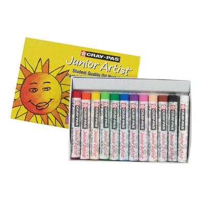 Sakura Cray-Pas Junior Artist Oil Pastels, Assorted Colors, 12/Set, 6 Sets/Bundle (SAKXEP12-6)