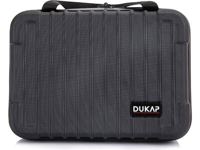 DUKAP Tour 11.5" Plastic Toiletry Bag, Water Resistant, Black (DKTOU00XS-BLK)