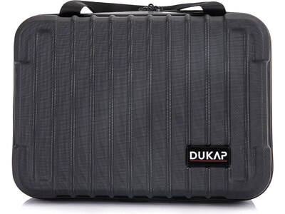 DUKAP Tour Hardside Spinner Toiletry Bag, 12", Black (DKTOU00XS-BLK)