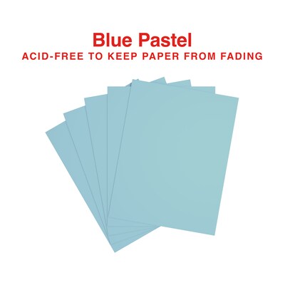 Staples Pastel 30% Recycled Color Copy Paper, 20 lbs., 8.5" x 11", Blue, 500/Ream (14786)