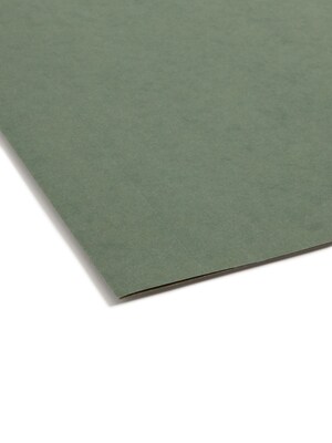 Smead Box Bottom Hanging File Folders, 3" Expansion, Letter Size, Standard Green, 25/Box (64279)