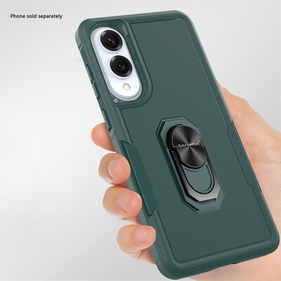 SaharaCase Raider Series Kickstand Phone Case for Samsung Galaxy S25 Edge, Shock Absorbing, Cactus Green (CP00836)