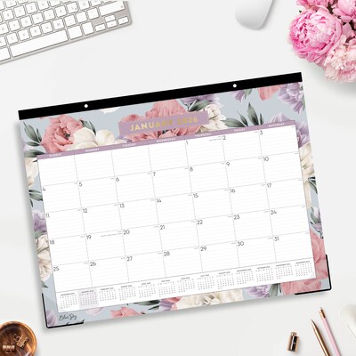 2026 Blue Sky Tula 22" x 17" Monthly Desk Calendar (144086-26)