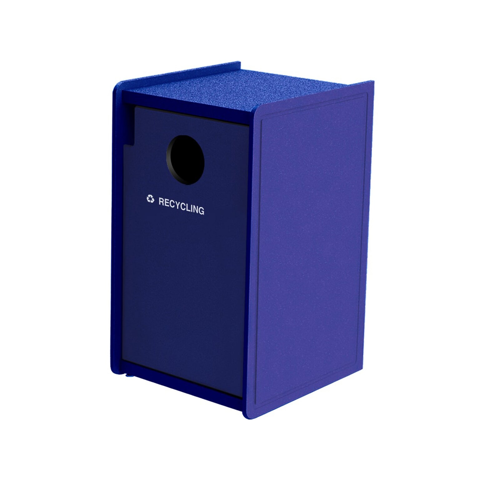 Commercial Zone EarthCraft Single-Stream Recycling Station, 32-Gallon, Blue (71SLFR32-01959)