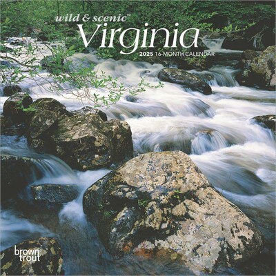 2025 BrownTrout Virginia Wild & Scenic 7 x 7 Monthly Mini Wall Calendar (9781975474027)