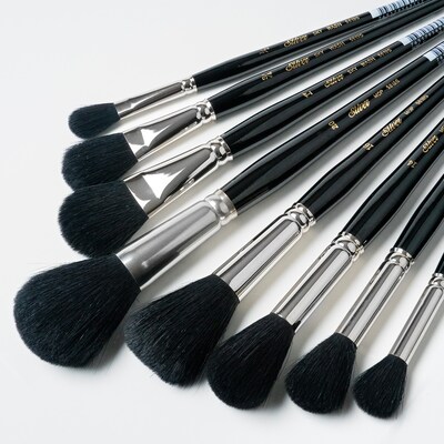 Silver Brush Silver Mops Round and Oval Brushes, 8/Pack (SLVMP5665)