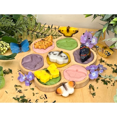 Yellow Door Sensory Butterfly Play Stones, Multicolored, 8 Pieces/Set (YUS1220)