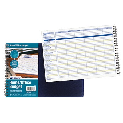 Adams® Home and Office Budget Record Journal, Ruled, Blue (AFR31)