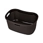 Mind Reader 10.57-Gallon Laundry Basket with Handles, Plastic, Brown, 2/Set (40LBASK2PK-BRN)