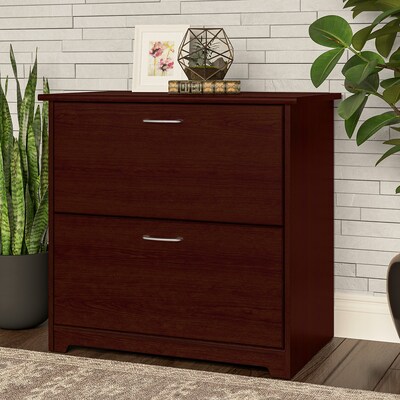 Bush Furniture Cabot Lateral File Cabinet, Harvest Cherry (WC31480)