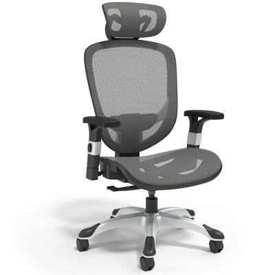 Quill Brand® Hyken Technical Mesh Task Chair, Charcoal Gray