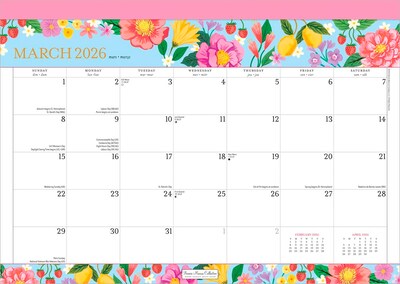 2026 Plato Bonnie Marcus 15.5 x 11 Monthly Desk Pad Calendar (9798330707928)