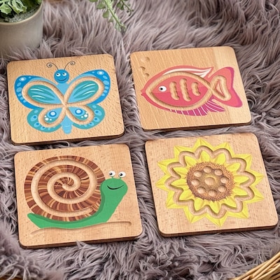 Yellow Door Sensory Calming Trails, Assorted Colors, 4/Set (YUS1240)