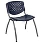 Flash Furniture HERCULES Series Plastic Stack Chair, Navy (RUTF01ANY)