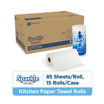 Sparkle Professional Paper Towels, 2-ply, 85 Sheets/Roll, 15 Rolls/Pack (2717714)