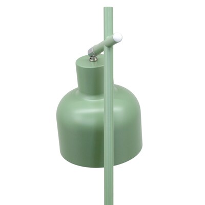 Simple Designs Sleek Essentials 54.72" Metal Floor Lamp with Round Shade, Sage Green (LF1051-SGE)