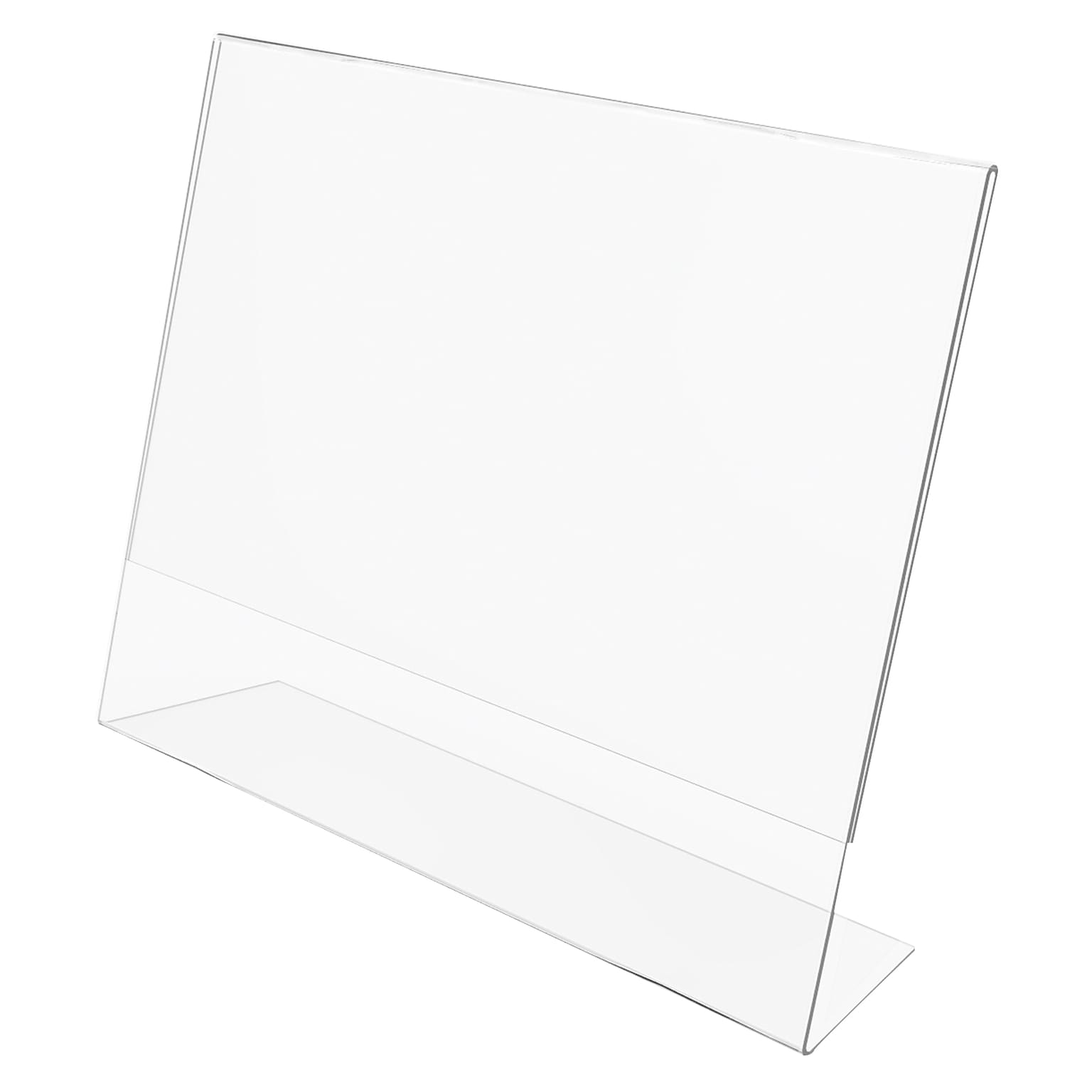 Deflect-O Classic Image Sign Holder, 11 x 8.5, Clear Plastic (66701)