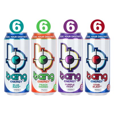 Bang Energy Variety Pack, 16 oz., 24/Pack (220-02528)