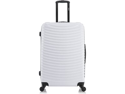 DUKAP ADLY Polycarbonate/ABS Large Suitcase, White (DKADL00L-WHI)