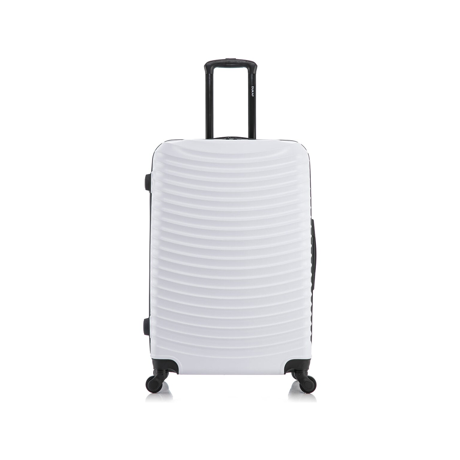 DUKAP Adly 28 Hardside Suitcase, 4-Wheeled Spinner, TSA Checkpoint Friendly, White (DKADL00L-WHI)