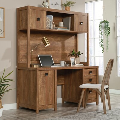 Sauder Cannery Bridge 60"W Desktop Hutch, Sindoori Mango (429511)