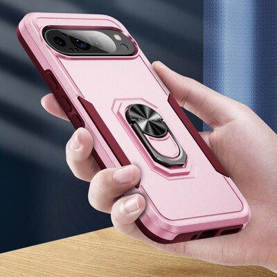 SaharaCase Raider Phone Case for Google Pixel 9 Pro XL, Shock Absorbing, Desert Rose (CP00612)