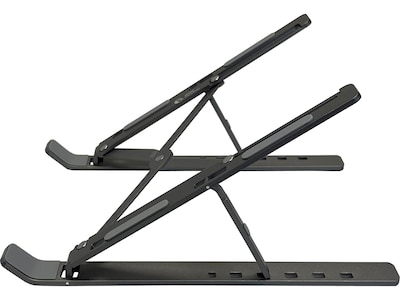 Amer 10 x 6 Aluminum Folding Laptop Stand, Dark Gray (AMRNS02DG)