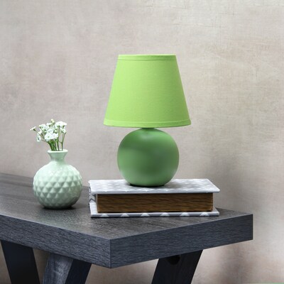 Simple Designs 8.66" LED Table Lamp, Green (LT2008-GRN-LB)