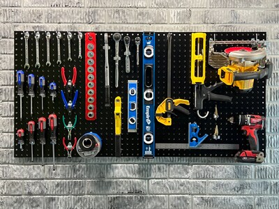 Triton Products HDF Pegboard 24" x 48" x 1/4", Set of 4 (TPB-4BK)