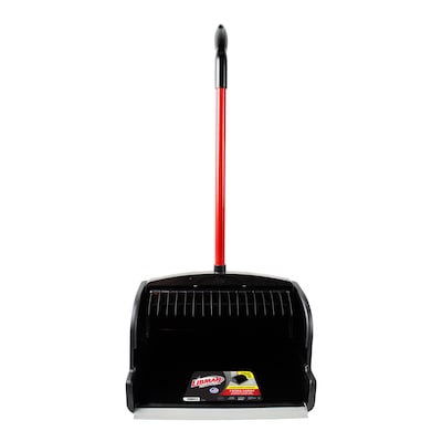 Libman Commercial 16 Heavy-Duty Large Scoop Dust Pan, Red & Black, 2/Carton (1168)
