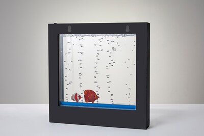 Simplee Adesso 9"H LED Aquarium Motion Light Box, Black (SL3981-01)